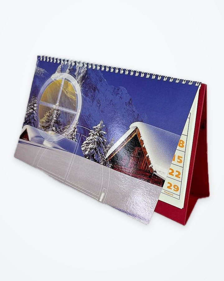 Tent-style desk calendar