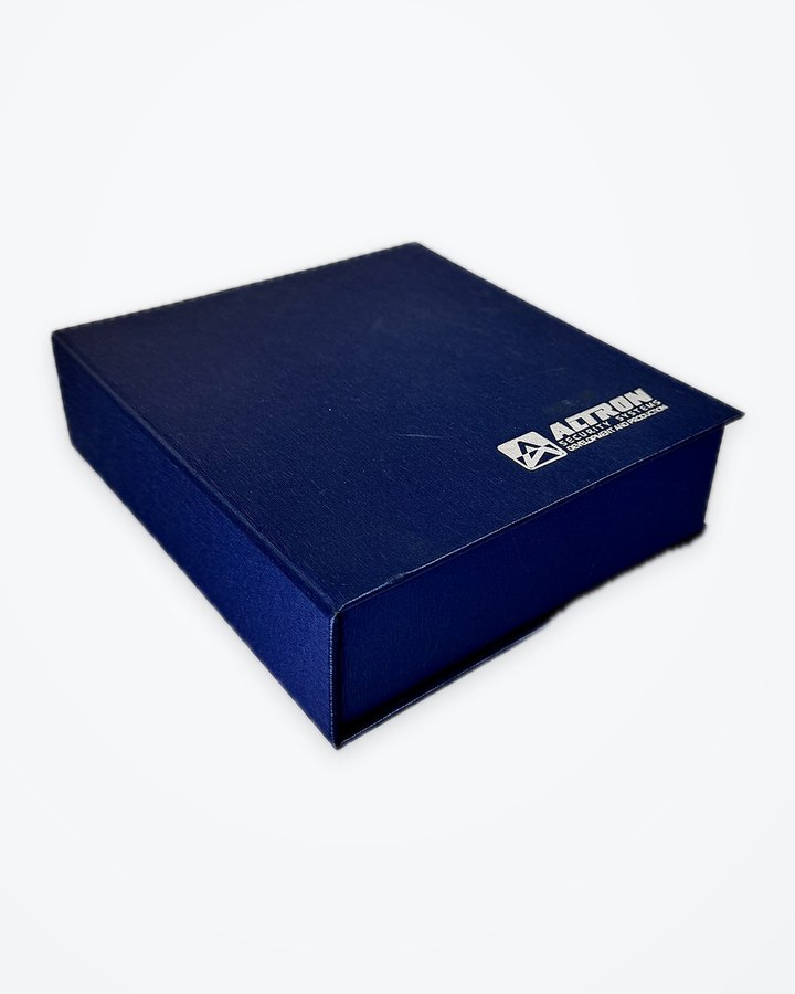 Gift box with board wrapping